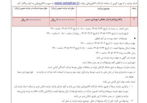 انتشار آگهی مزایده عمومی مرحله دوم واگذاری بازار هفتگی شهرداری سیس